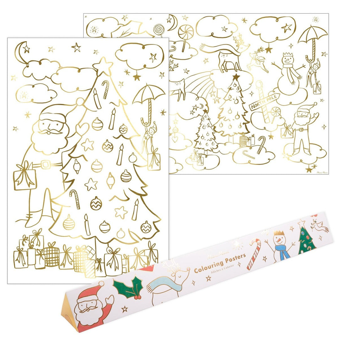 Meri Meri - Christmas Coloring Posters (x 2)