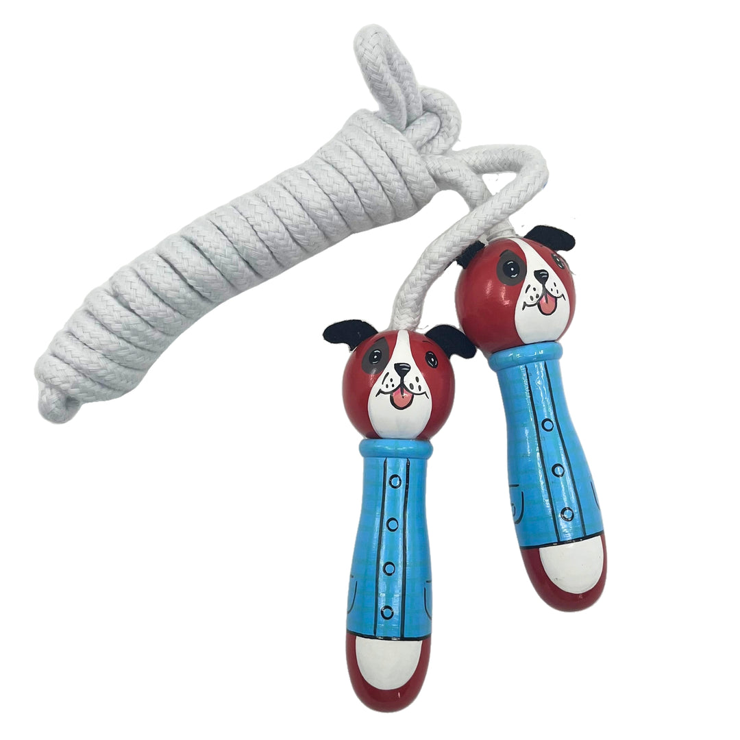 House Of Marbles - Wooden Dog Skipping Rope - Mabel & Fox