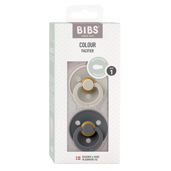 Bibs - Colour Pacifier - Symmetrical Nipple - Sand / Iron