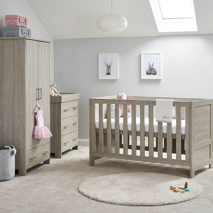 OBaby - Nika 3 Piece Room Set - Grey Wash