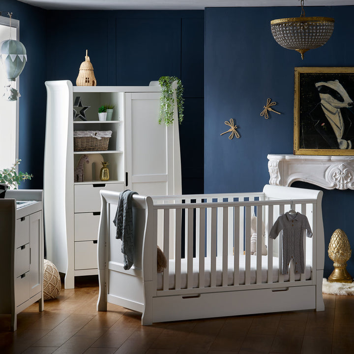 OBaby - Stamford Classic 3 Piece Room Set - White