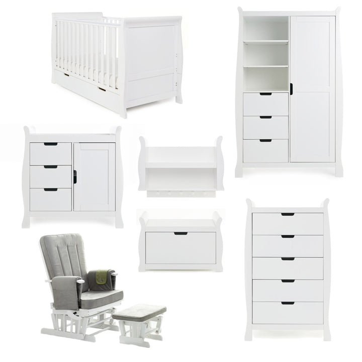 OBaby - Stamford Classic 7 Piece Room Set - White