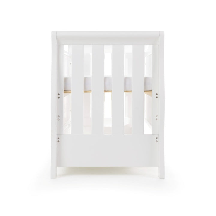 OBaby - Stamford Luxe Cot Bed & Moisture Management Mattress - White