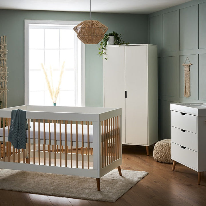 OBaby - Maya 3 Piece Room Set - White with Natural