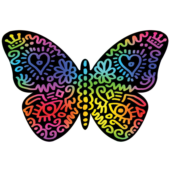 House of Marbles – Scratch Art Set – Butterflies