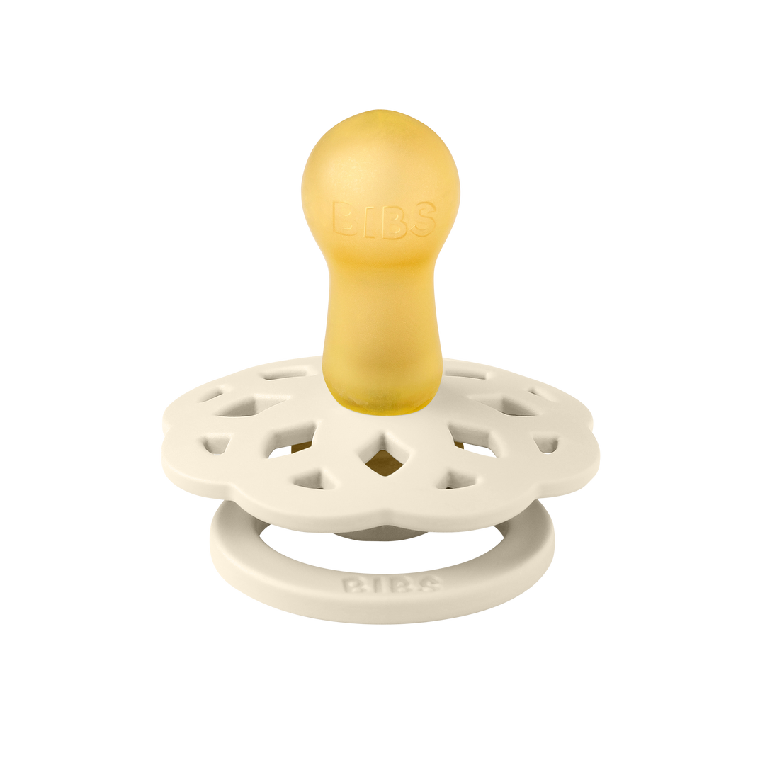 Bibs - Boheme Pacifier - Round Nipple - Ivory / Sage - Mabel & Fox