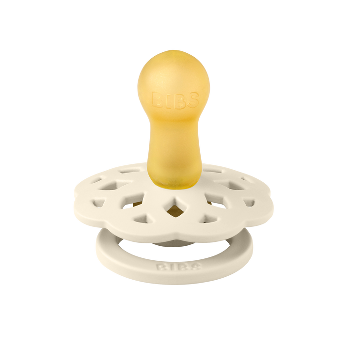 Bibs - Boheme Pacifier - Round Nipple - Ivory / Sage - Mabel & Fox