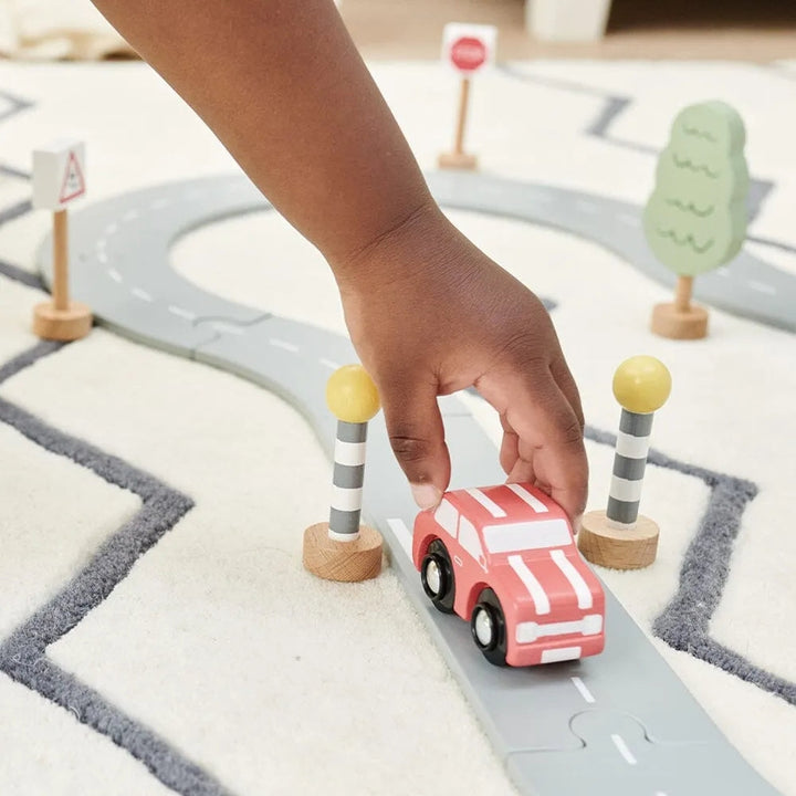 Great Little Trading Co. – Wooden Road Track with Accessories