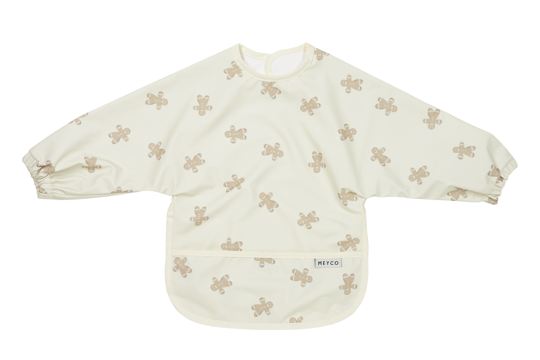 Meyco - Long Sleeved Bib - Gingerbread