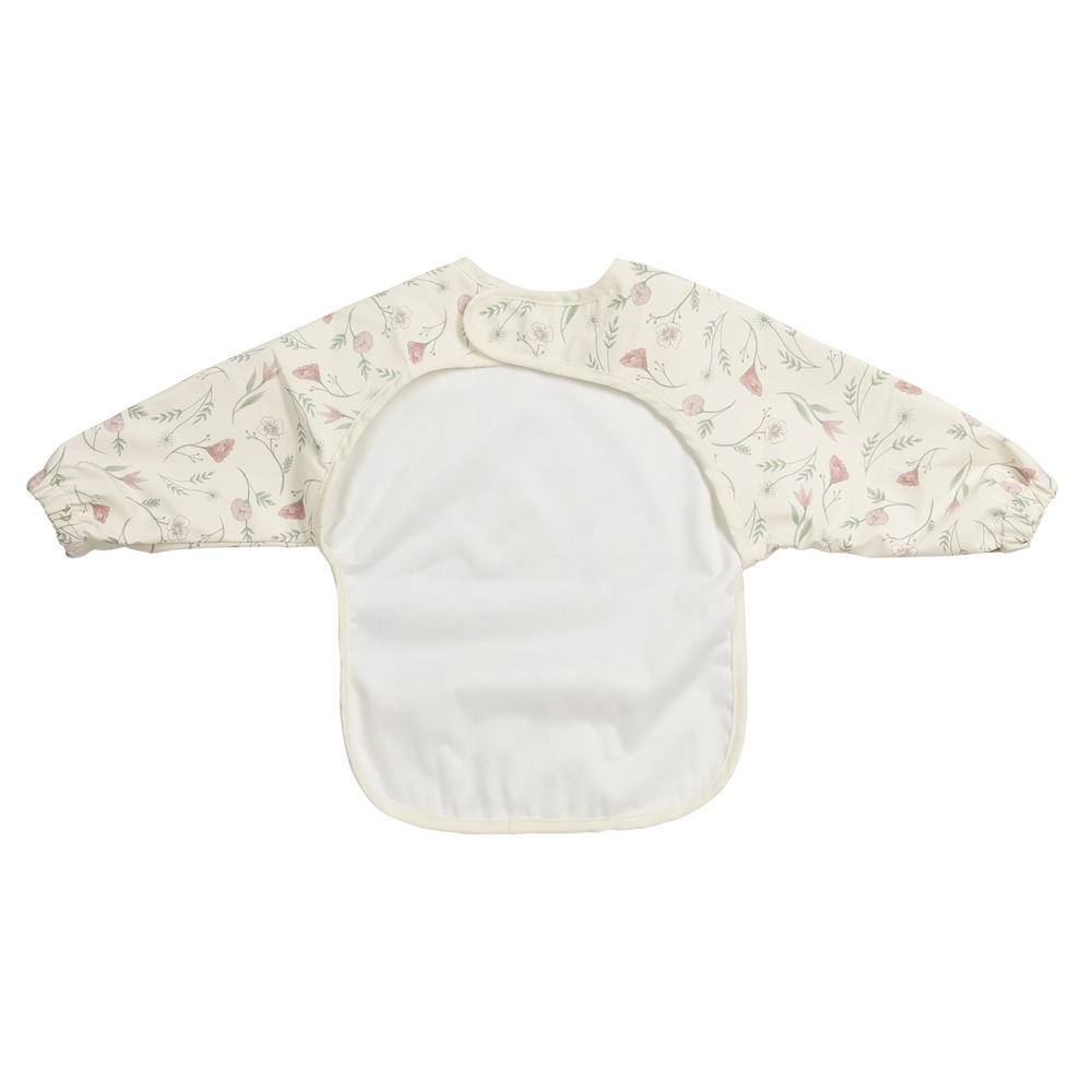 Meyco - Long Sleeved Bib - Flower Multicolour - Mabel & Fox