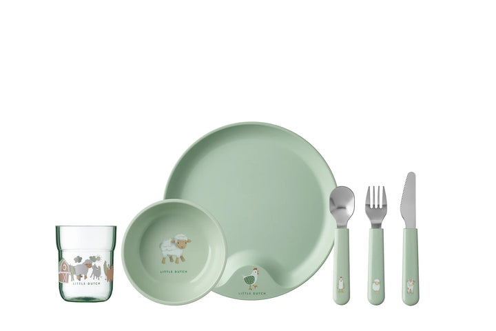 Little Dutch - 6 Piece Children's Dinnerware Set - Little Farm