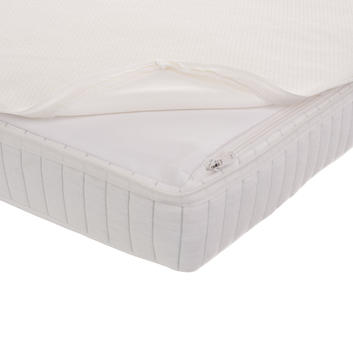 OBaby - Stamford Luxe Cot Bed & Moisture Management Mattress - White