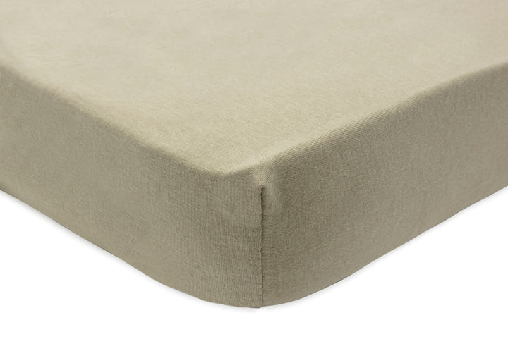 Jollein - Jersey Fitted Sheet 60 x 120cm - Olive Green (2 pack)