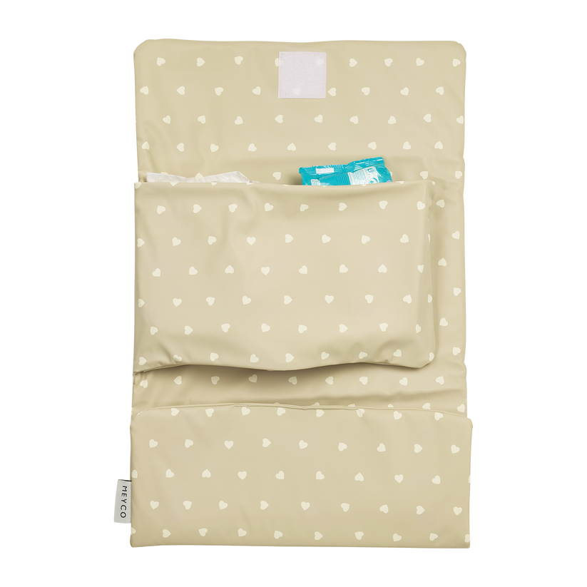 Meyco – Travel Changing Mat – Sweet Heart Sand/Soft Sand