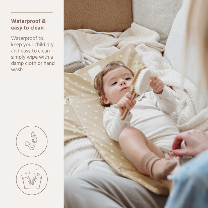 Meyco – Travel Changing Mat – Sweet Heart Sand/Soft Sand