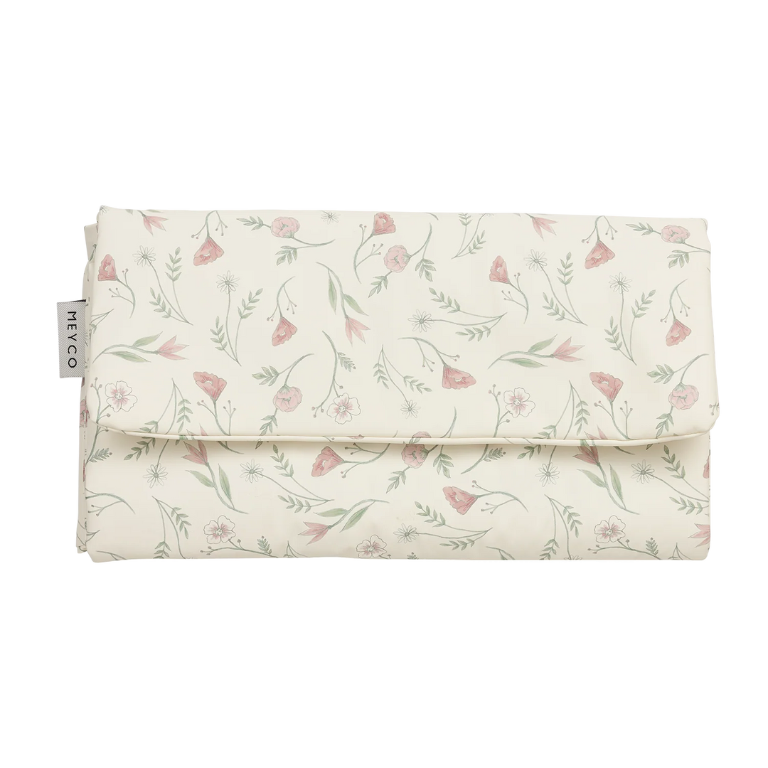 Meyco - Travel Changing Mat - Flower Multicolour - Mabel & Fox