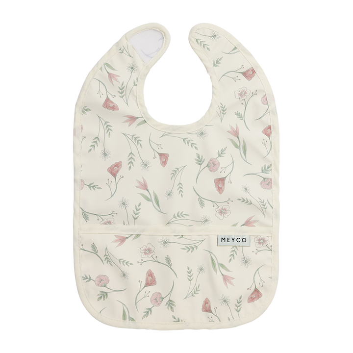 Meyco - Bib With Collection Tray - Flower Multicolour