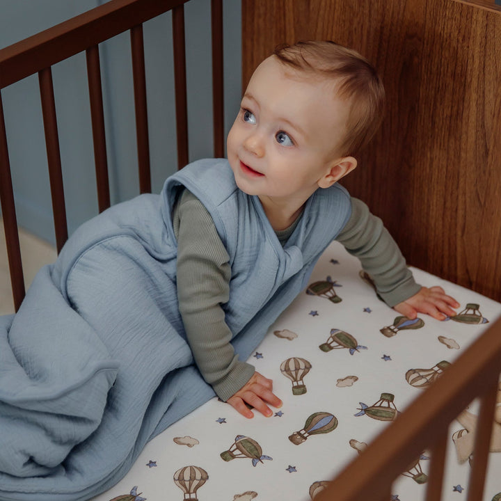 Meyco - Fitted Jersey Sheet - Air Balloons