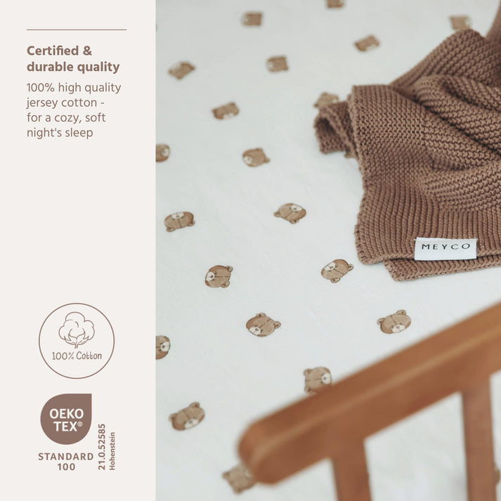 Meyco - Fitted Jersey Sheet - Bear