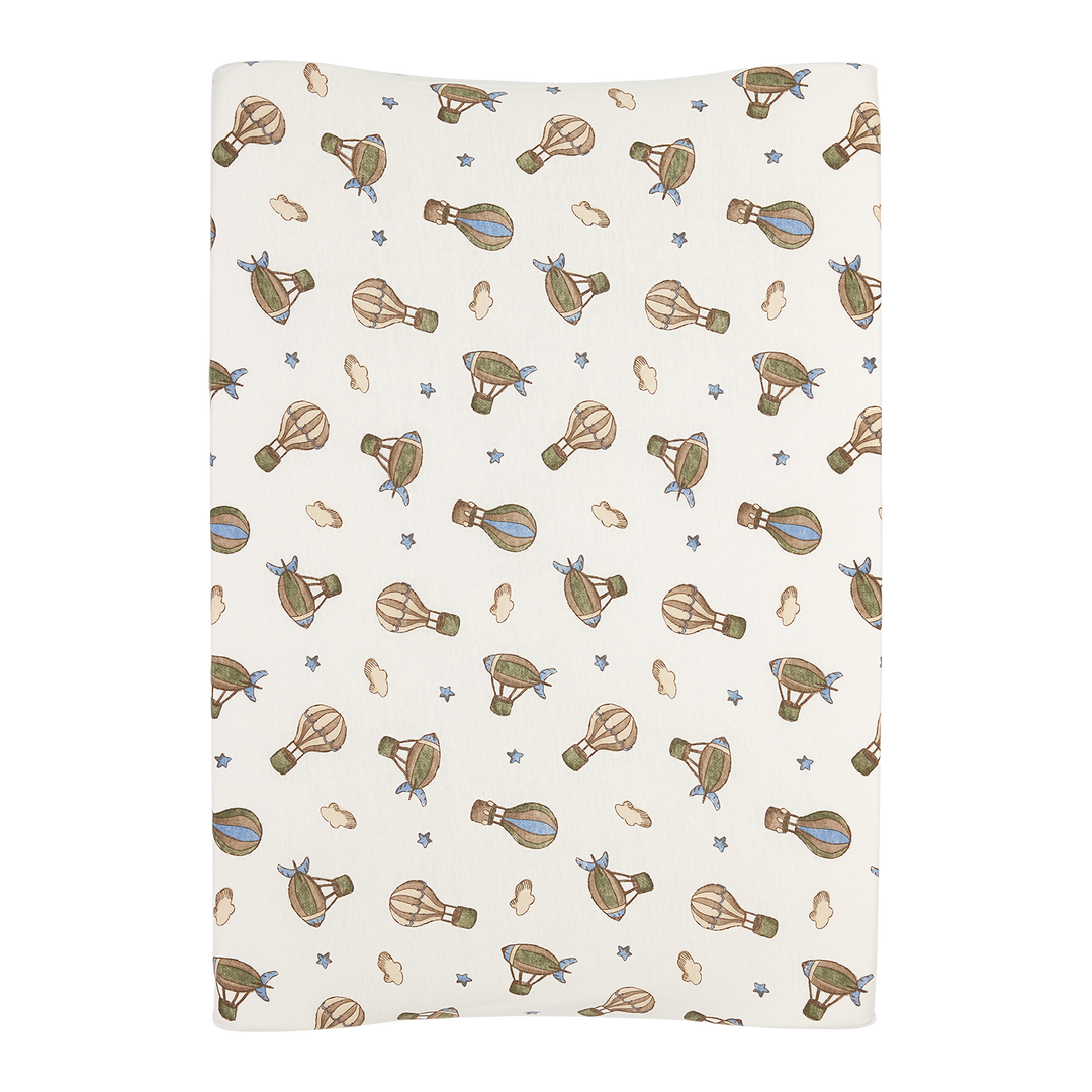 Meyco - Jersey Changing Mat Cover - Air Balloons - Mabel & Fox