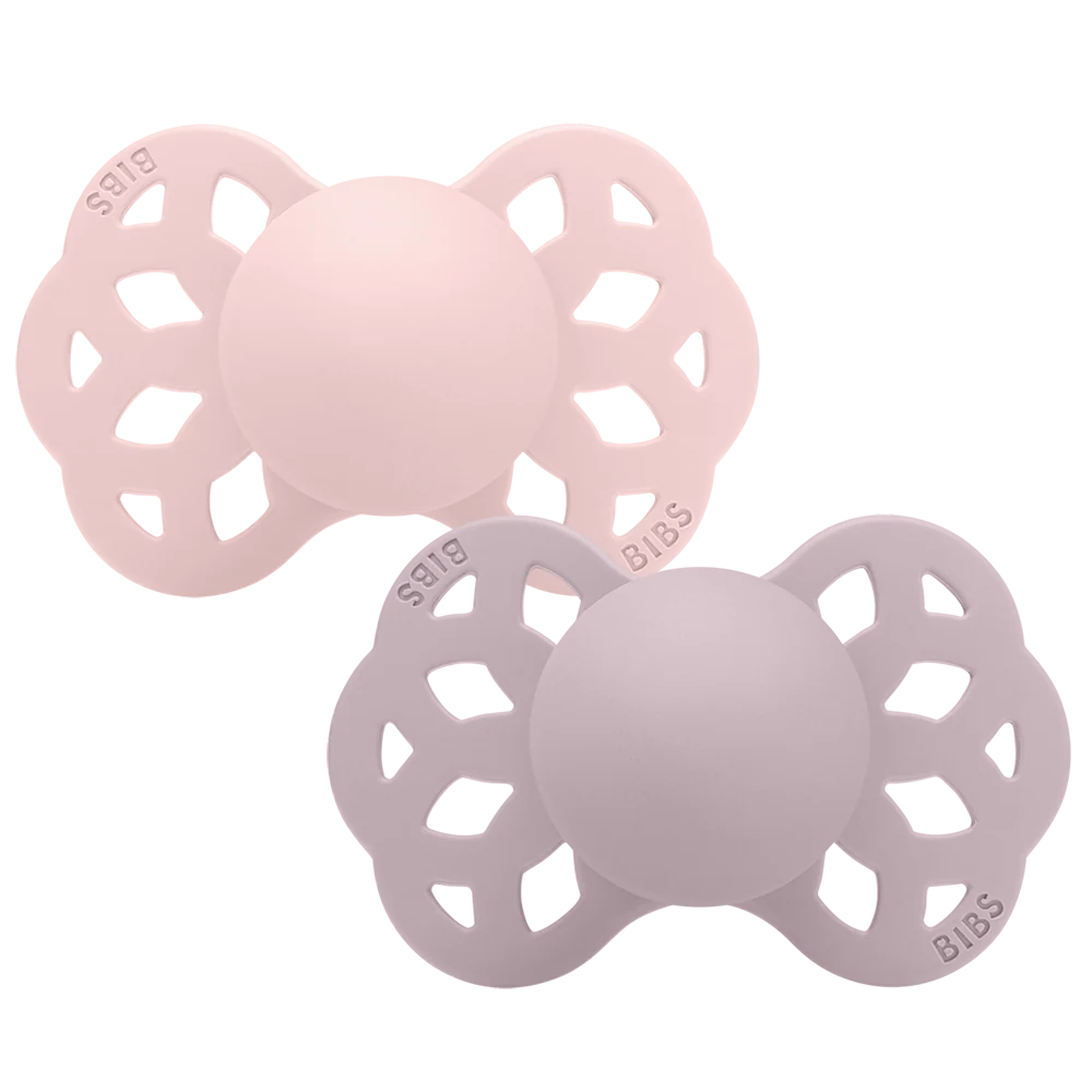 Bibs - Infinity Pacifier - Symmetrical / Anatomical Nipple - Blossom / Dusky Lilac