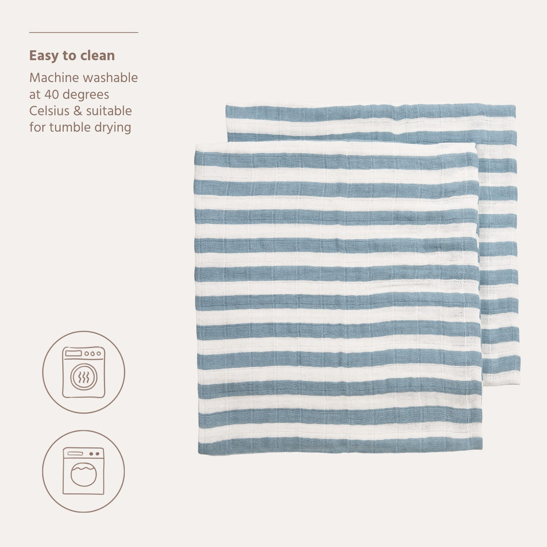 Meyco - Muslin Cloths - Blue Jeans (2 Pack) 70x70cm