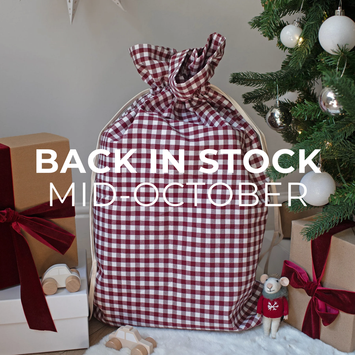 Mabel & Fox - Red Gingham Gift Sack