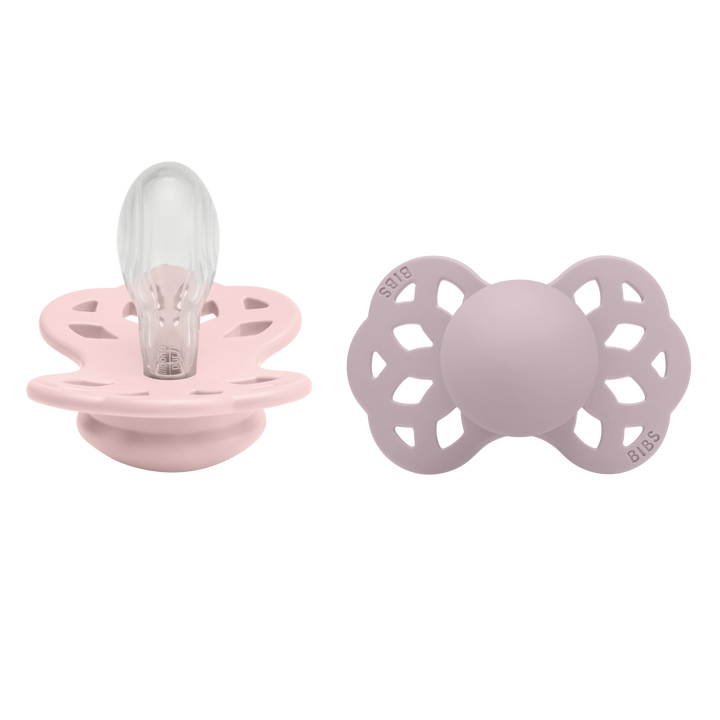 Bibs - Infinity Pacifier - Symmetrical / Anatomical Nipple - Blossom / Dusky Lilac