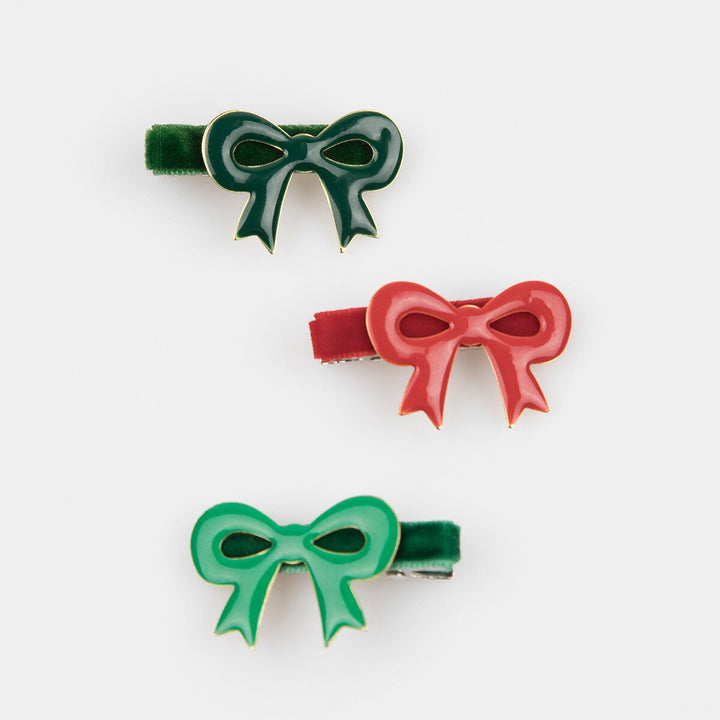 Meri Meri - Enamel Bow Hair Clips - Mabel & Fox