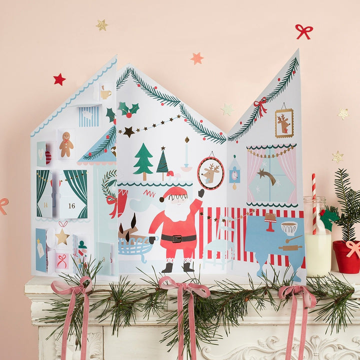 Meri Meri - Santa's Cabin Sticker Advent Calendar