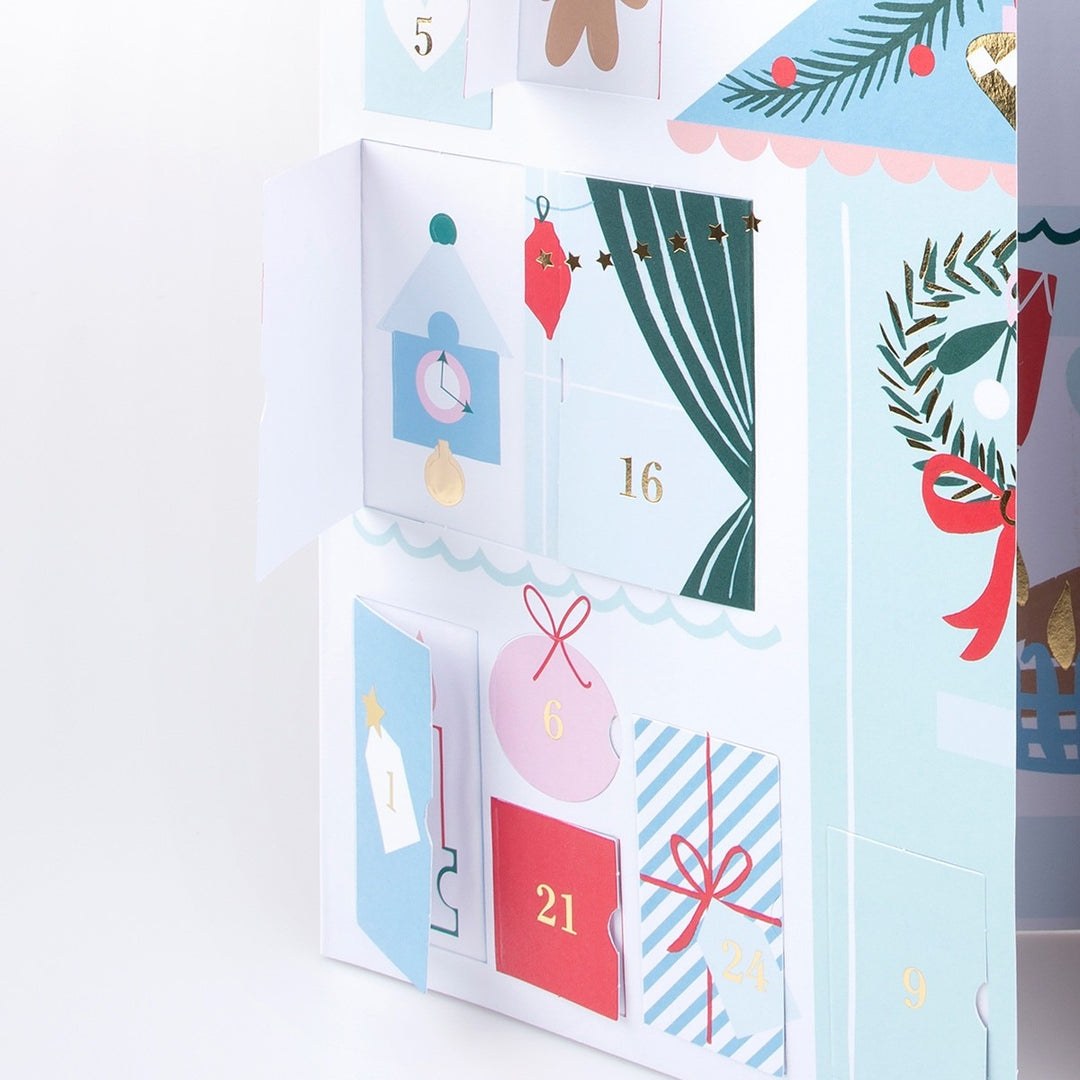 Meri Meri - Santa's Cabin Sticker Advent Calendar