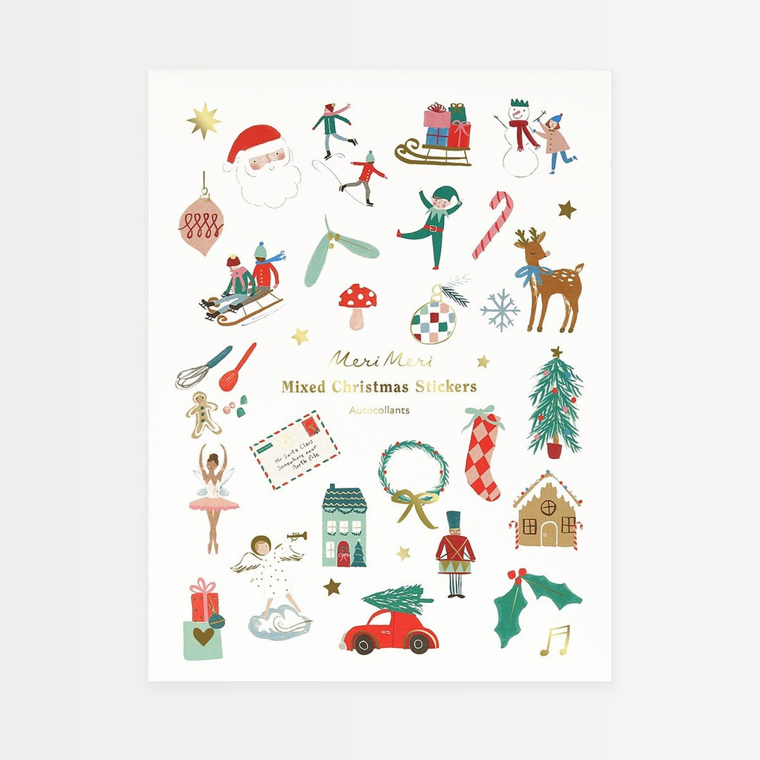 Meri Meri - Mixed Icon Christmas Stickers