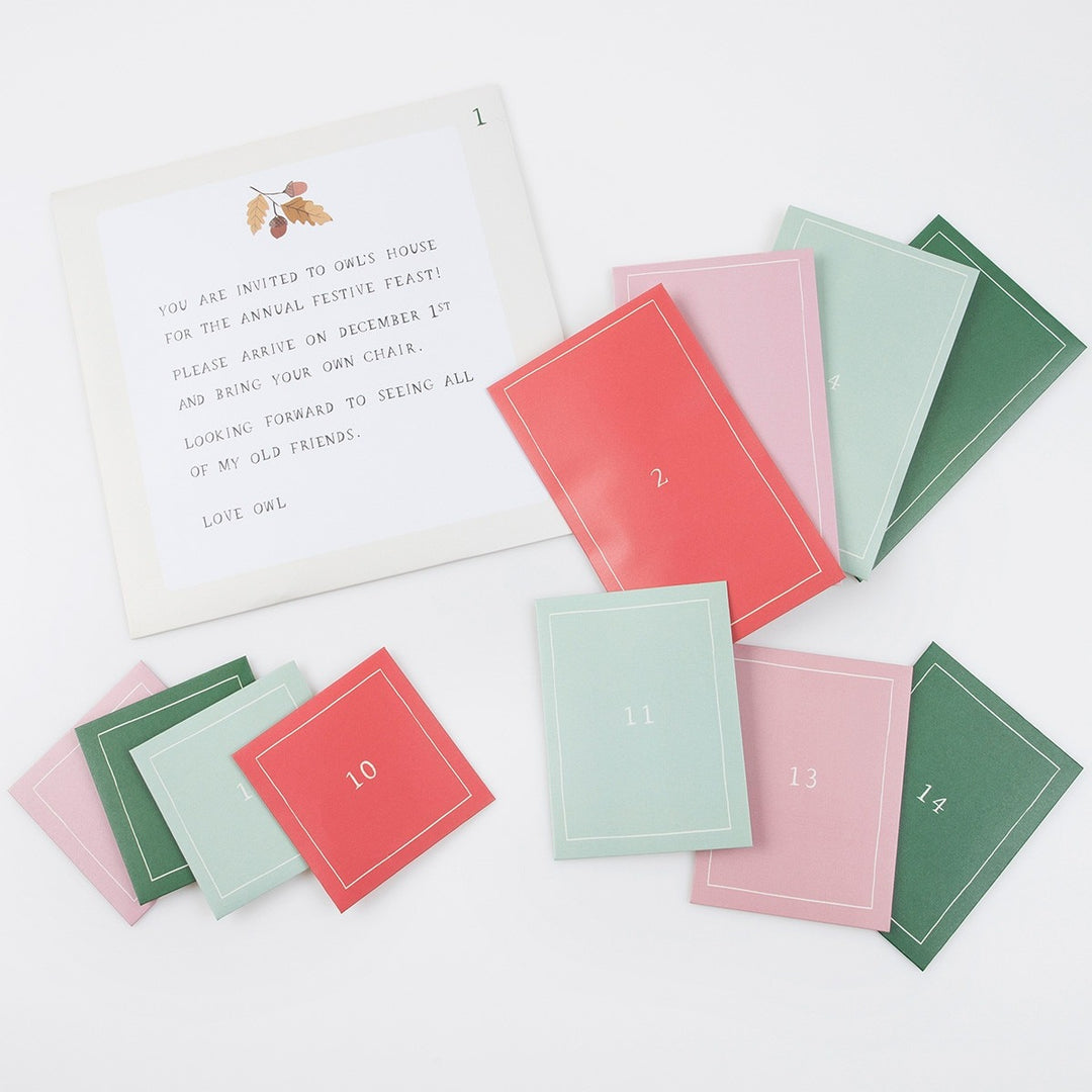 Meri Meri - Owl's Party Paper Play Advent Calendar - Mabel & Fox