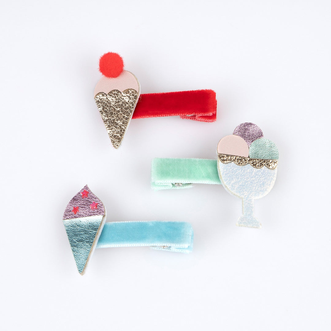 Meri Meri – Ice Cream Hair Clips (6 Pack)