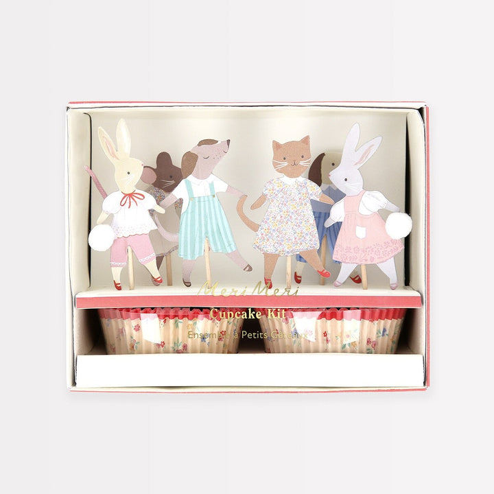 Meri Meri - Animal Friends - Cupcake Kit (24 Toppers)