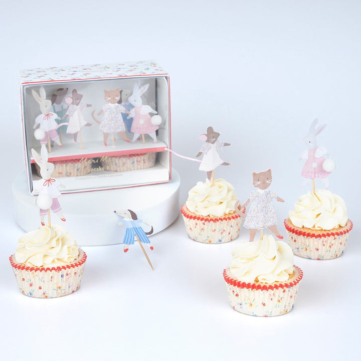 Meri Meri - Animal Friends - Cupcake Kit (24 Toppers)