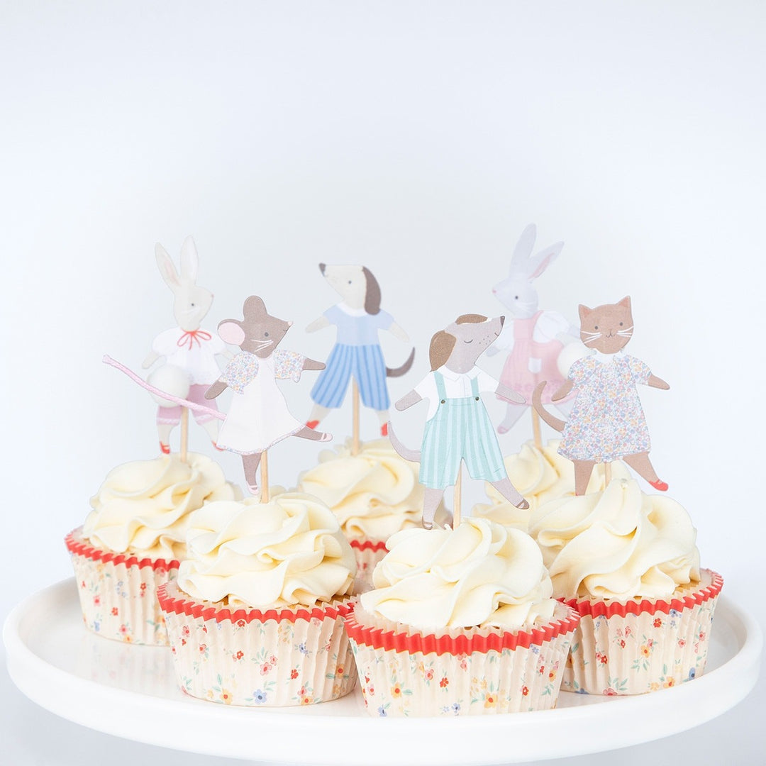 Meri Meri - Animal Friends - Cupcake Kit (24 Toppers)