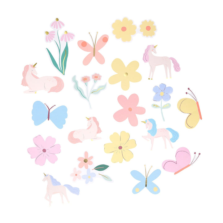 Meri Meri - Unicorn Shaped Stickers (x25)