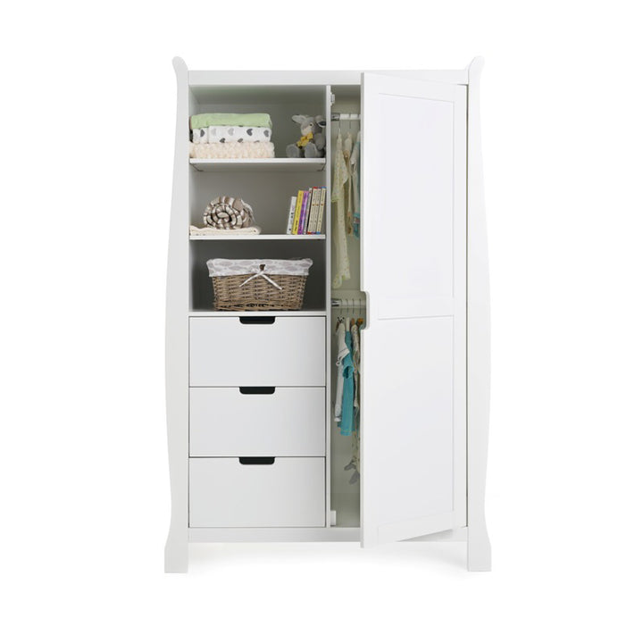 OBaby - Stamford Double Wardrobe - White