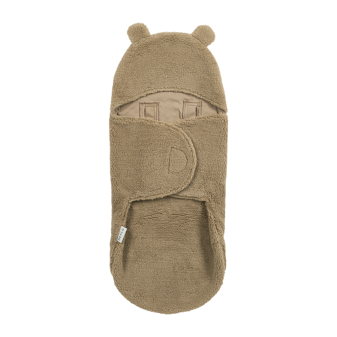 Meyco - Teddy Wrap Blanket - Warm Brown Bear
