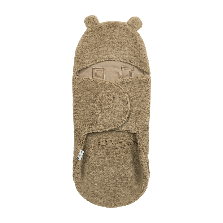 Meyco - Teddy Wrap Blanket - Warm Brown Bear