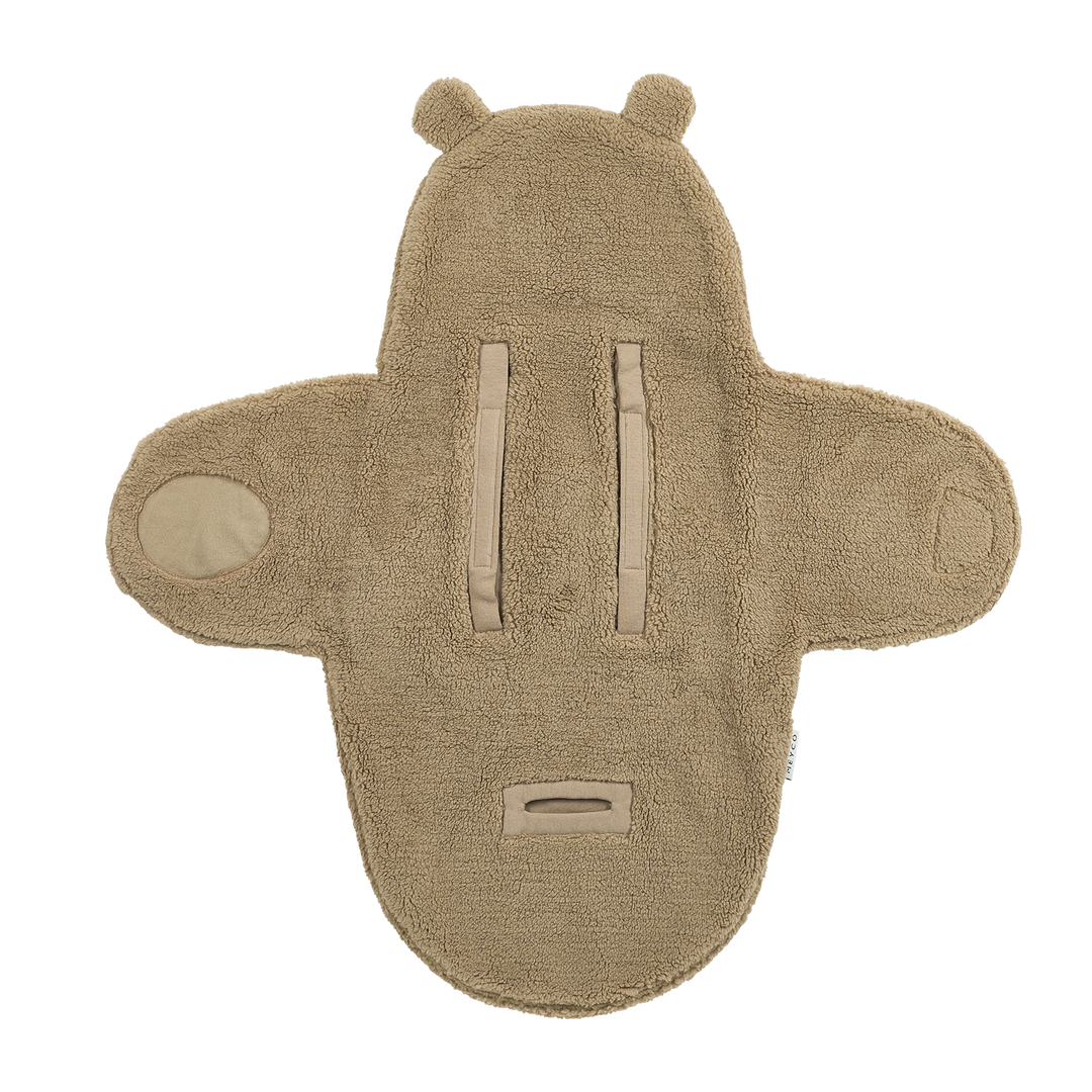 Meyco - Teddy Wrap Blanket - Warm Brown Bear