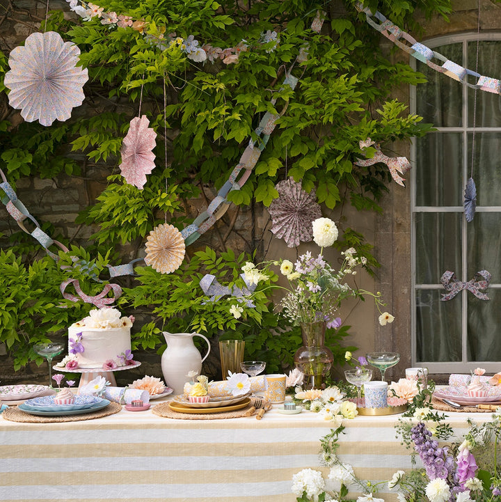 Meri Meri x Liberty – Scalloped Paper Chains Set - Mabel & Fox