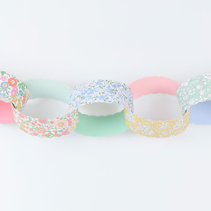 Meri Meri x Liberty – Scalloped Paper Chains Set - Mabel & Fox