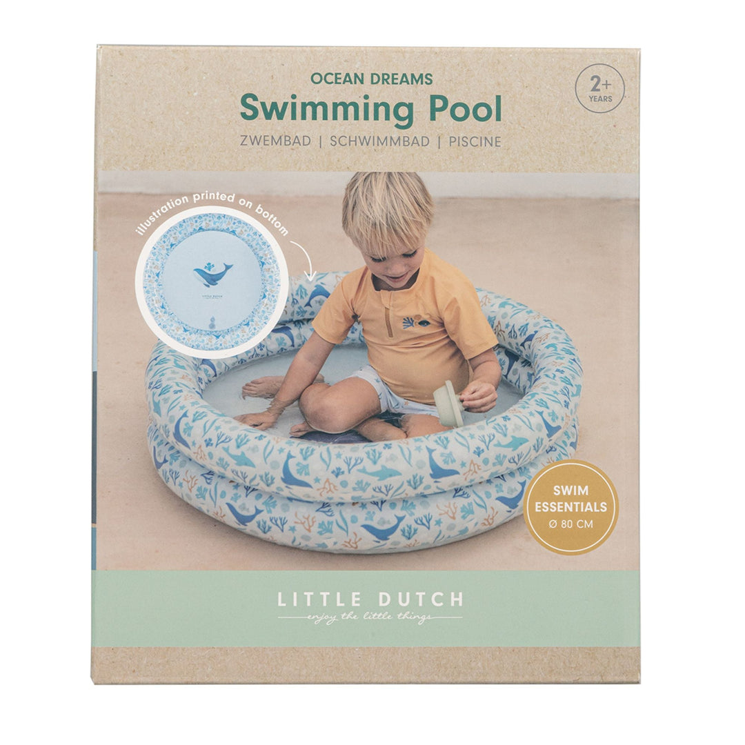 Little Dutch - 80cm Swimming Pool - Ocean Dreams Blue