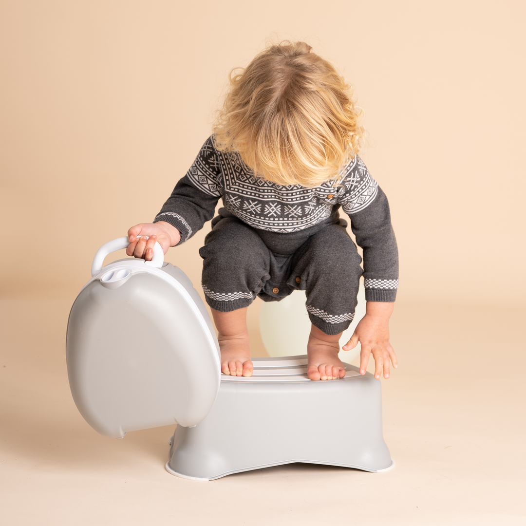 My Carry Potty - My Little Step Stool - Grey Pastel