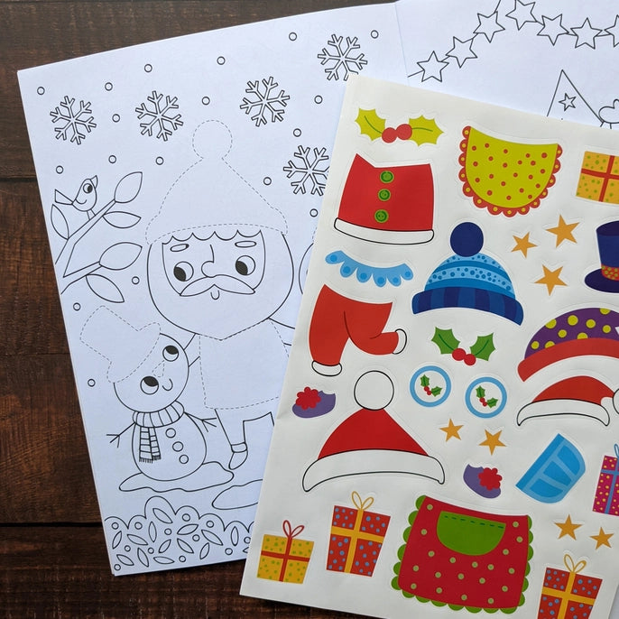 Colouring & Activity Book - Dress Me Up Santa - Mabel & Fox