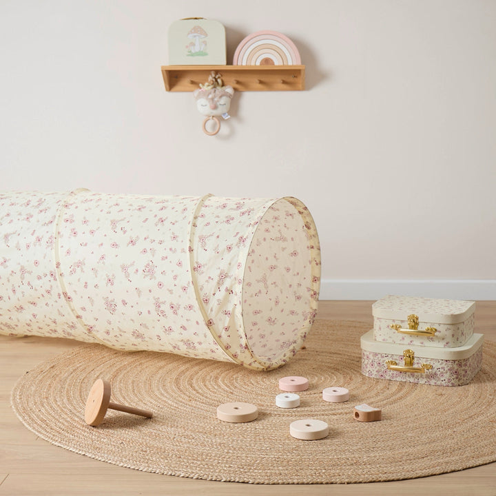 Bieco Spielwaren - Pop Up Play Tunnel - Vintage Flowers