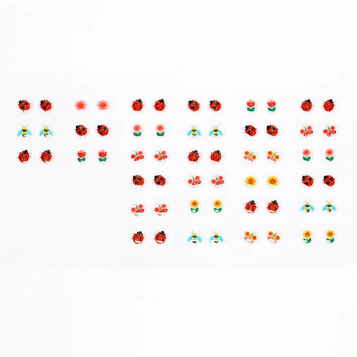 Rex London - Stick On Earrings (30 Pairs) - Ladybird