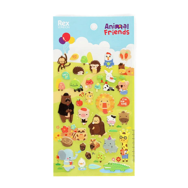Rex London - 3D Puffy Stickers - Animal Friends - Mabel & Fox